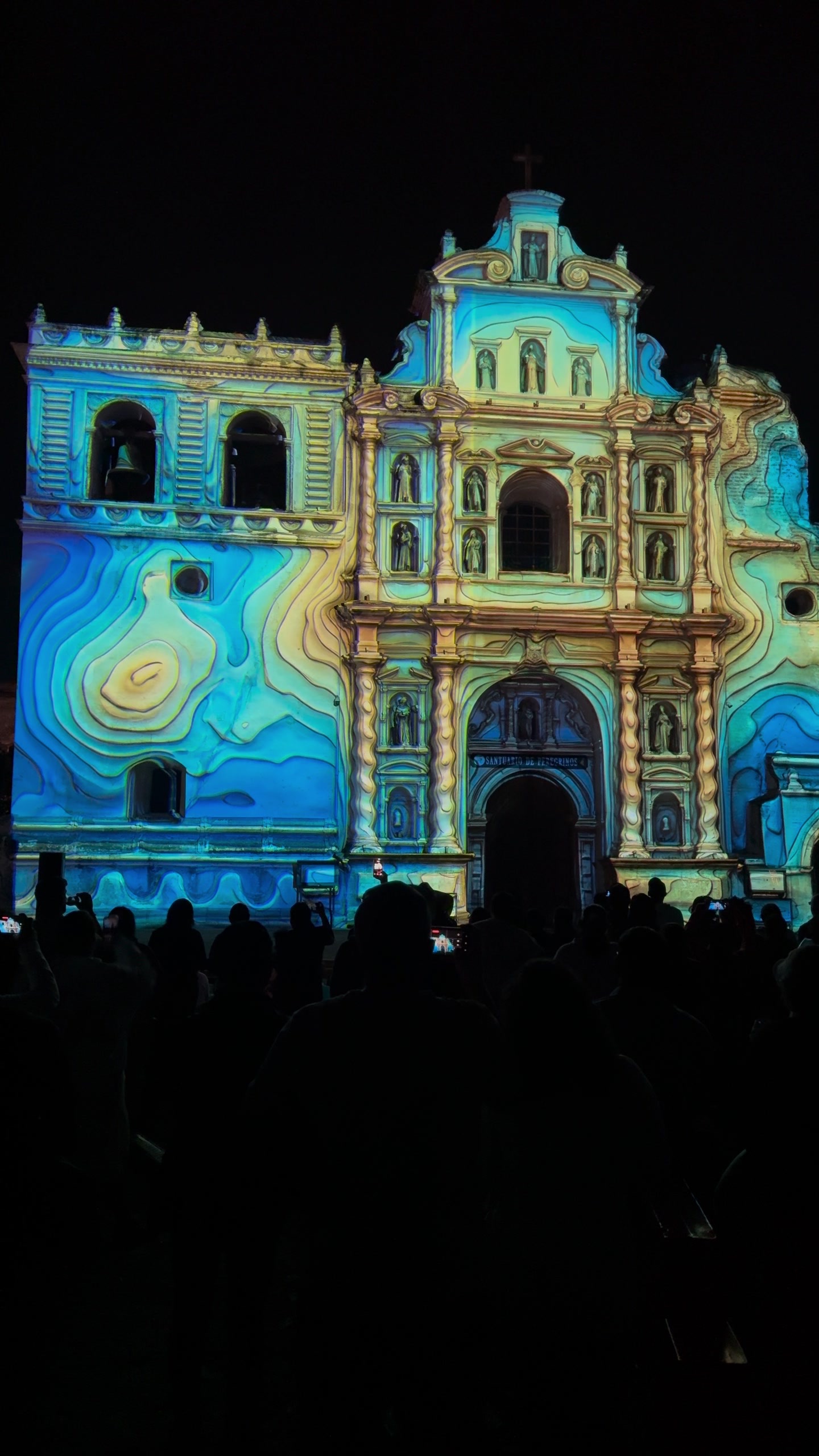 RE:SORB — the projection mapping on the façade at Iglesia de San Francisco 2026, view 2 of 4