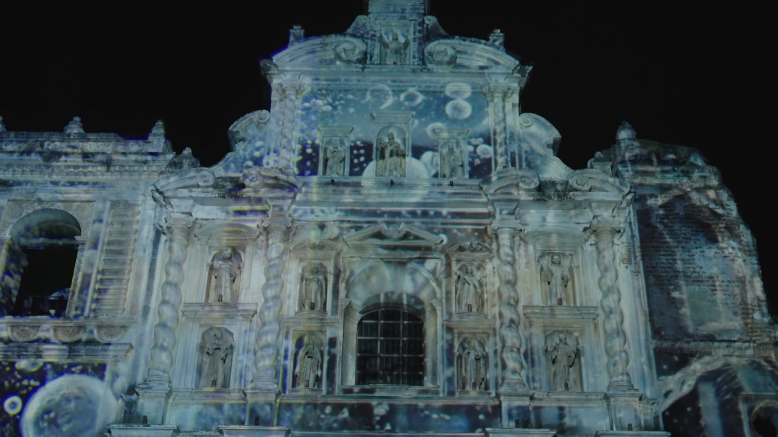 RE:SORB — the projection mapping on the façade at Iglesia de San Francisco 2026, view 4 of 4