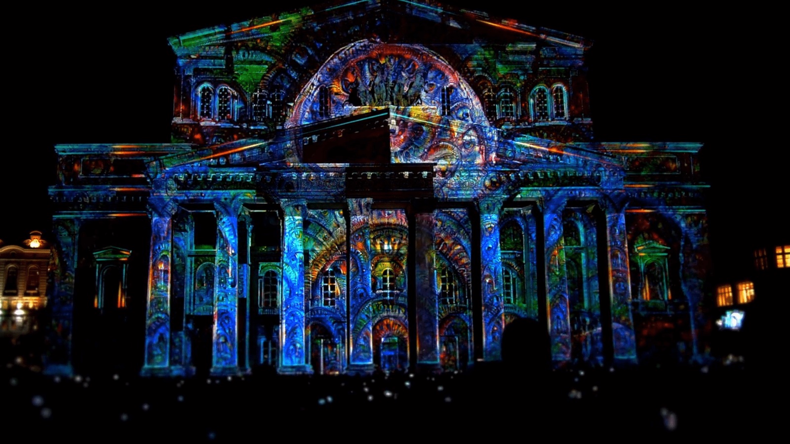 RE:SORB — the projection mapping on the façade at Bolshoi Theatre 2018