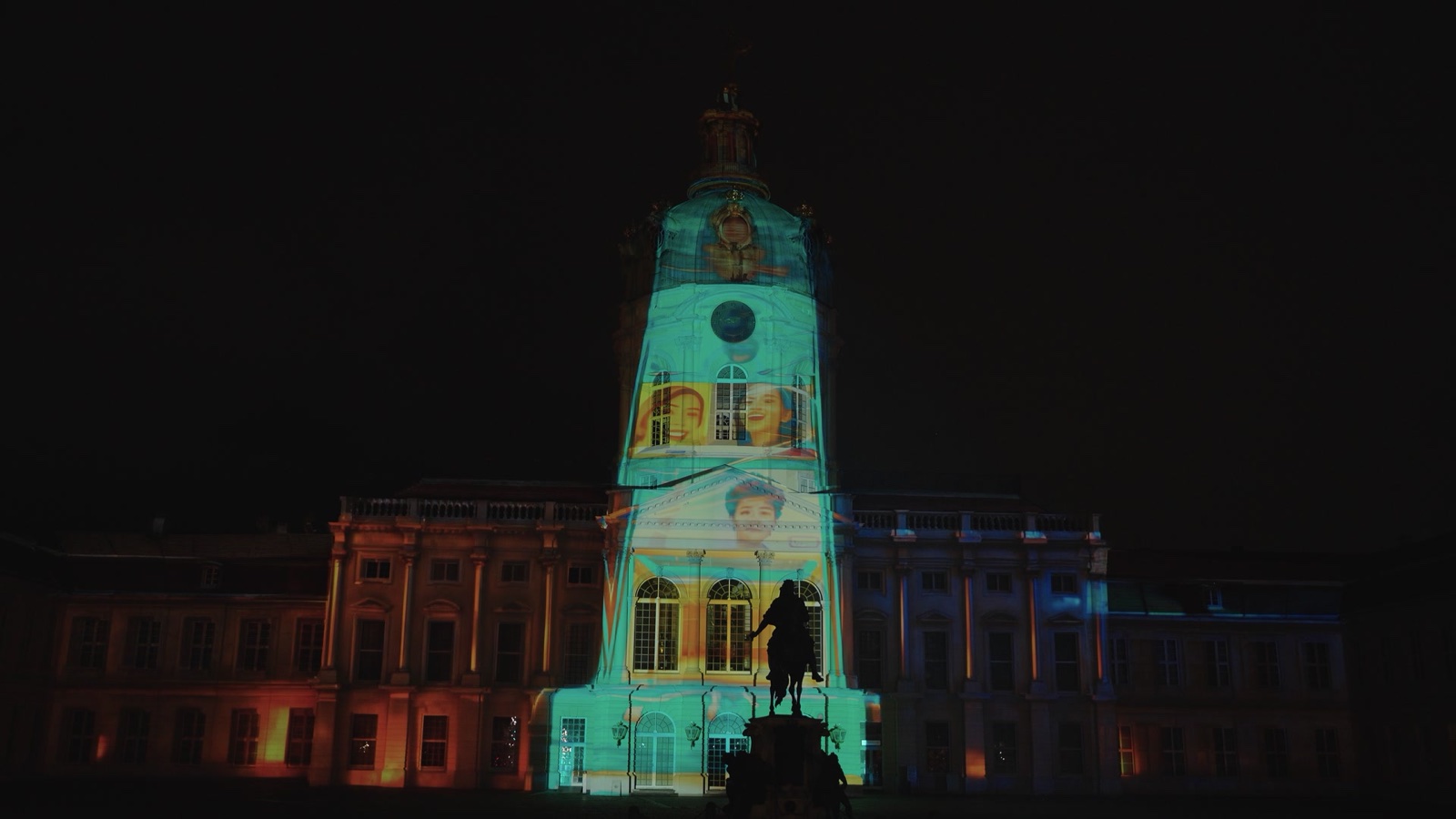 RE:SORB — the projection mapping on the façade at Charlottenburg Palace 2025, view 1 of 3