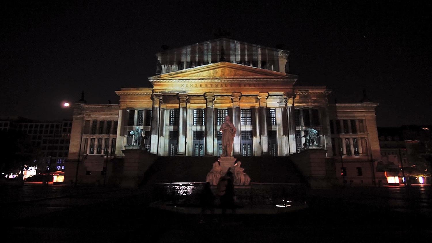 RE:SORB — the projection mapping on the façade at Gendarmenmarkt 2014, view 1 of 4