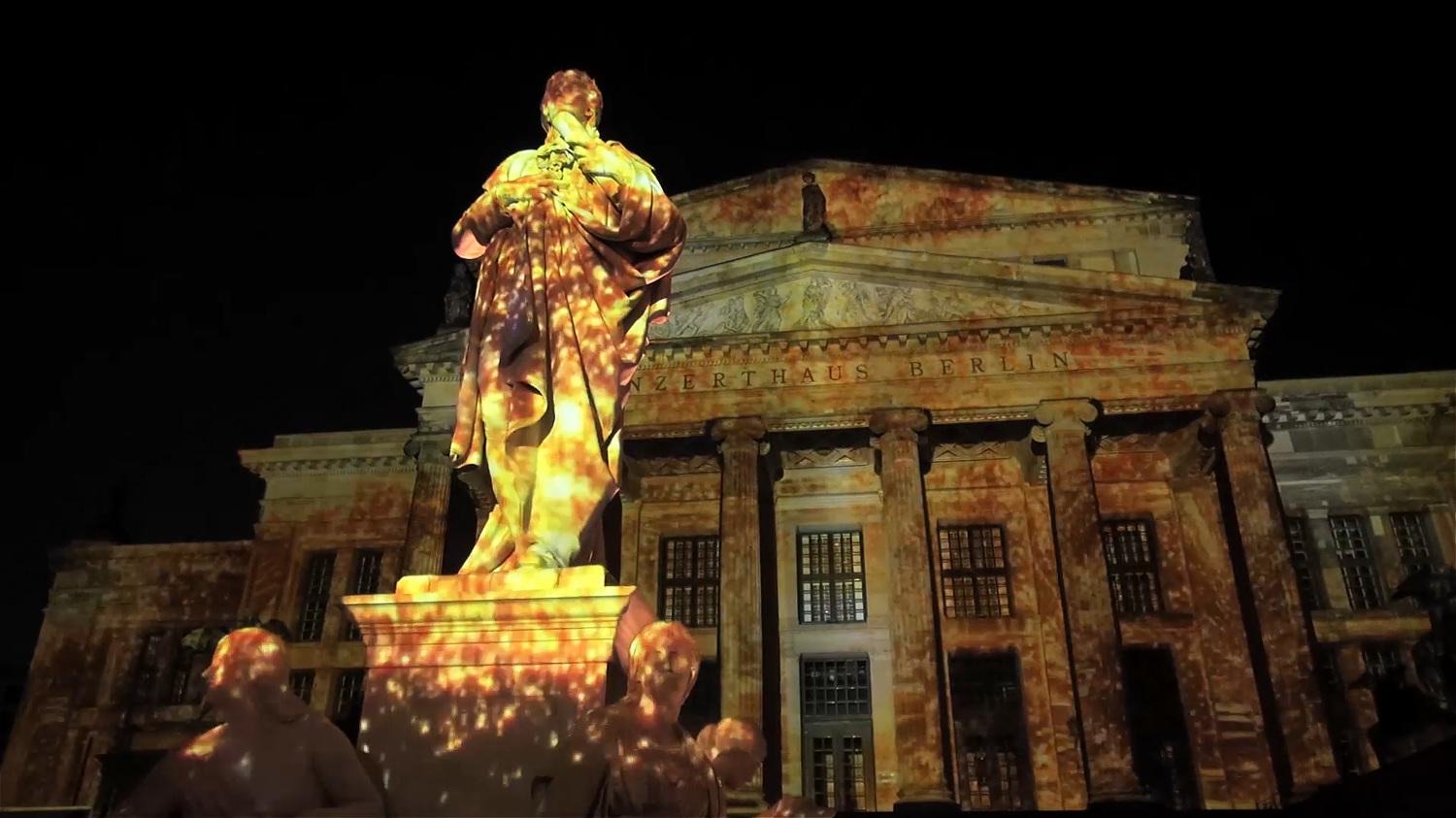 RE:SORB — the projection mapping on the façade at Gendarmenmarkt 2014, view 3 of 4