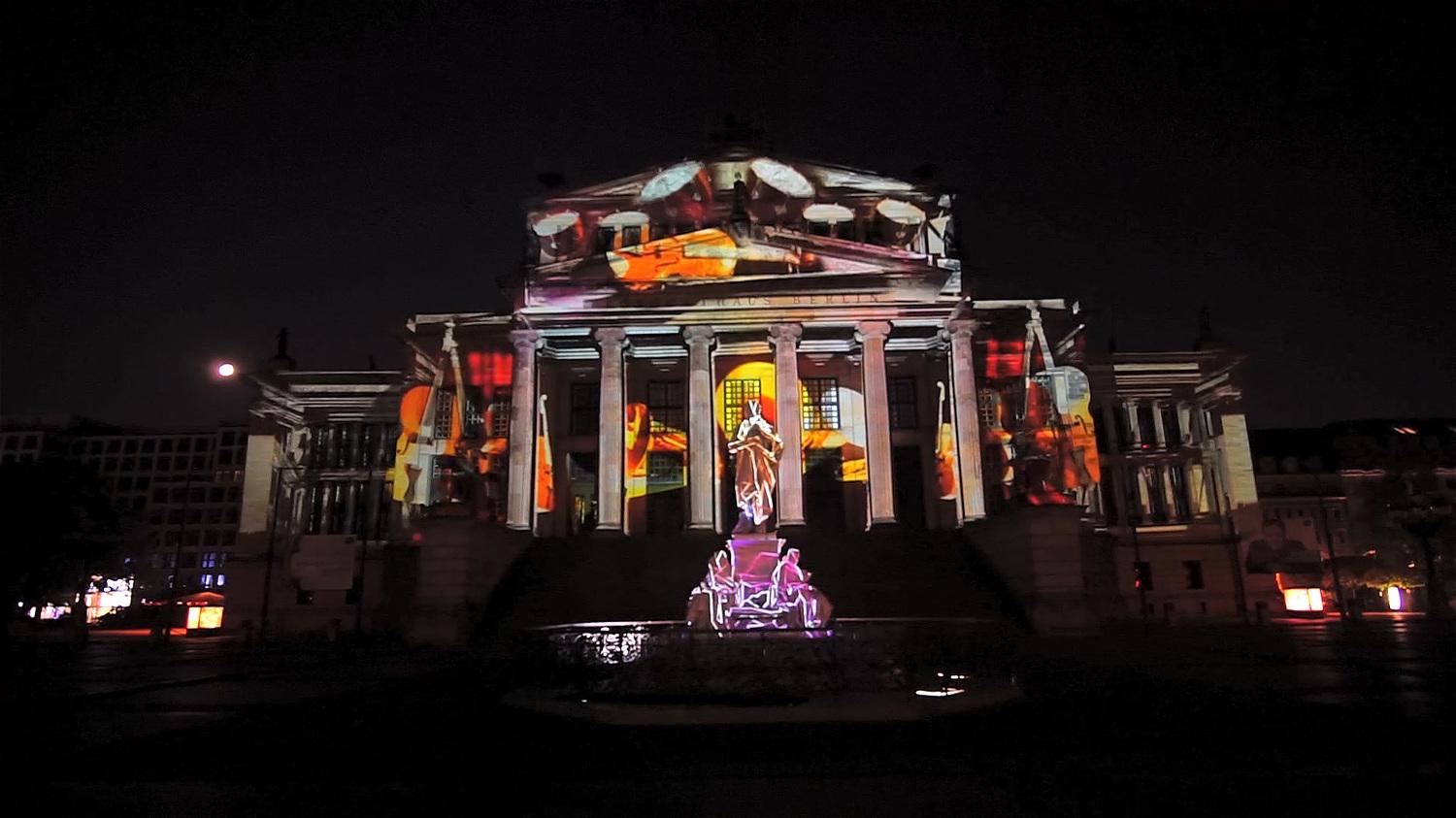 RE:SORB — the projection mapping on the façade at Gendarmenmarkt 2014, view 4 of 4