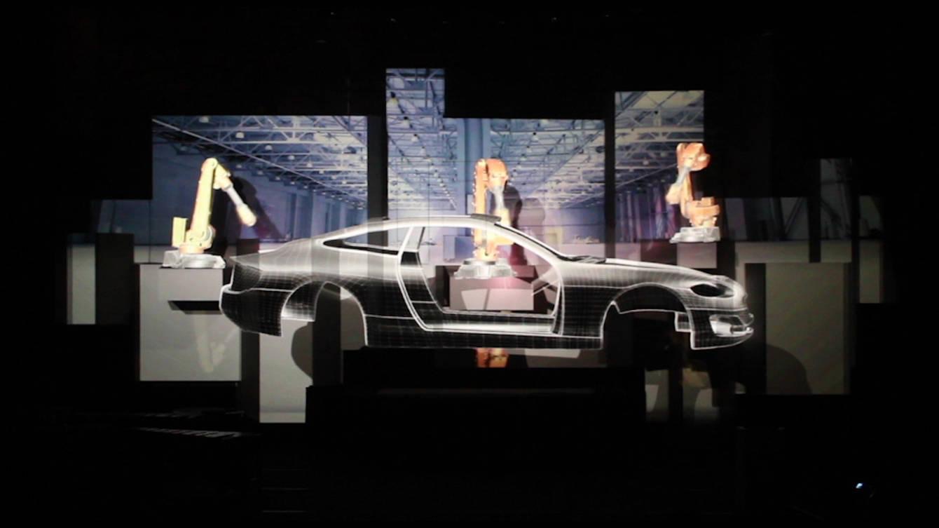 RE:SORB — the projected installation at Hannover Congress Centrum 2011, view 4 of 5
