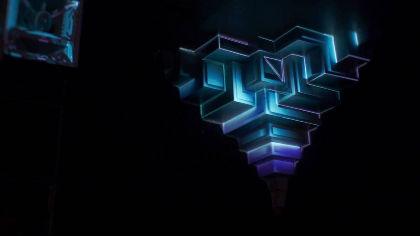 RE:SORB — the projected artwork at Juice Club, Hamburg 2013, view 2 of 2