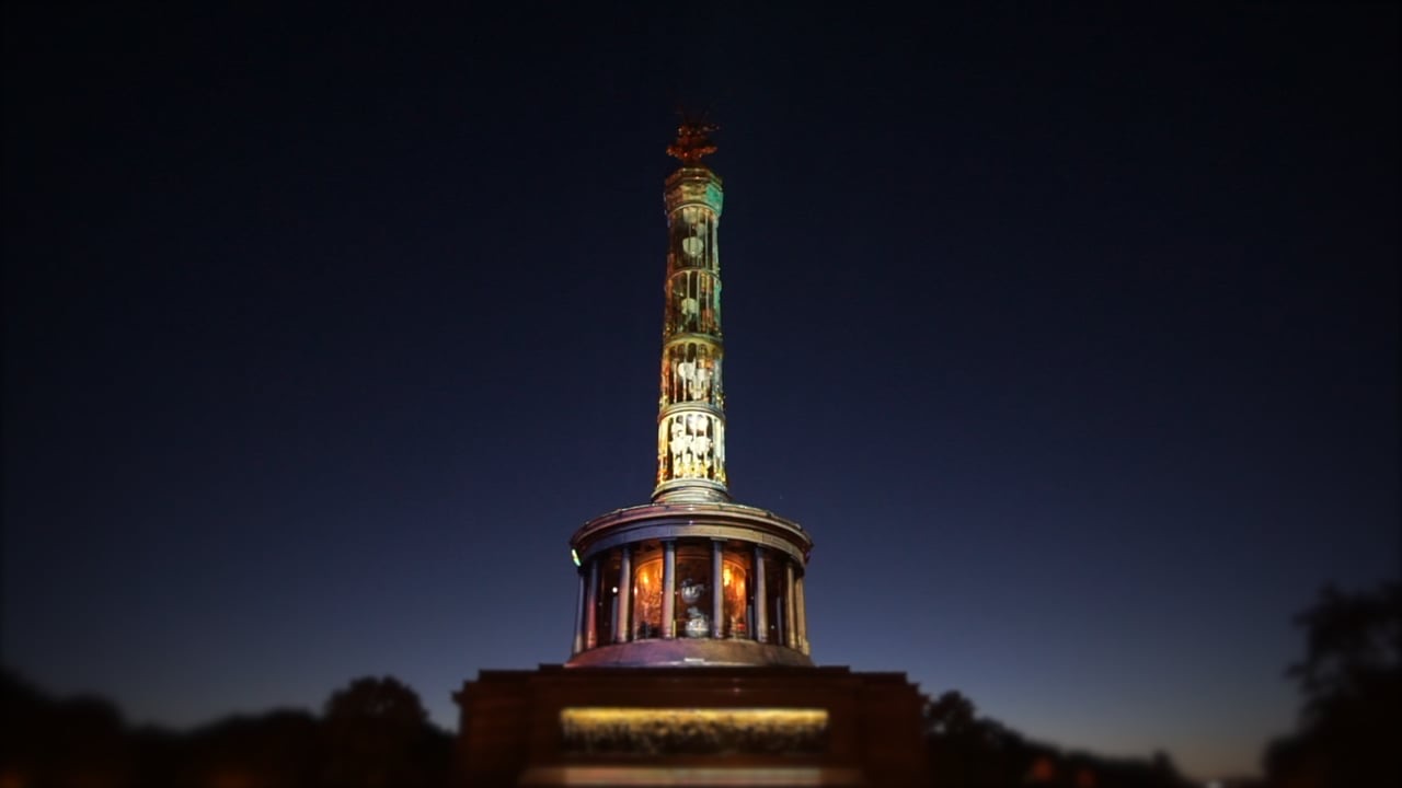 RE:SORB — the projection mapping on the façade at Siegessäule (Victory Column) 2015