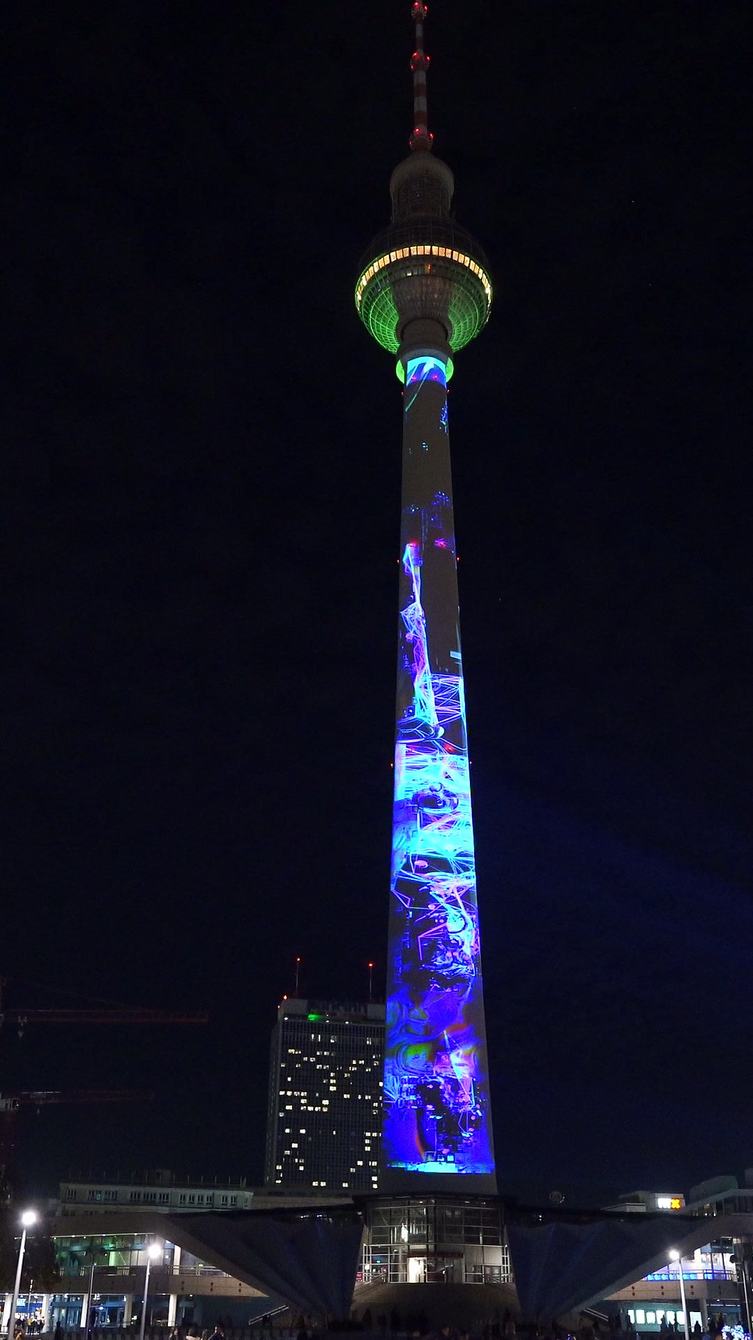 RE:SORB — the projection mapping on the façade at Berliner Fernsehturm 2022, view 2 of 2