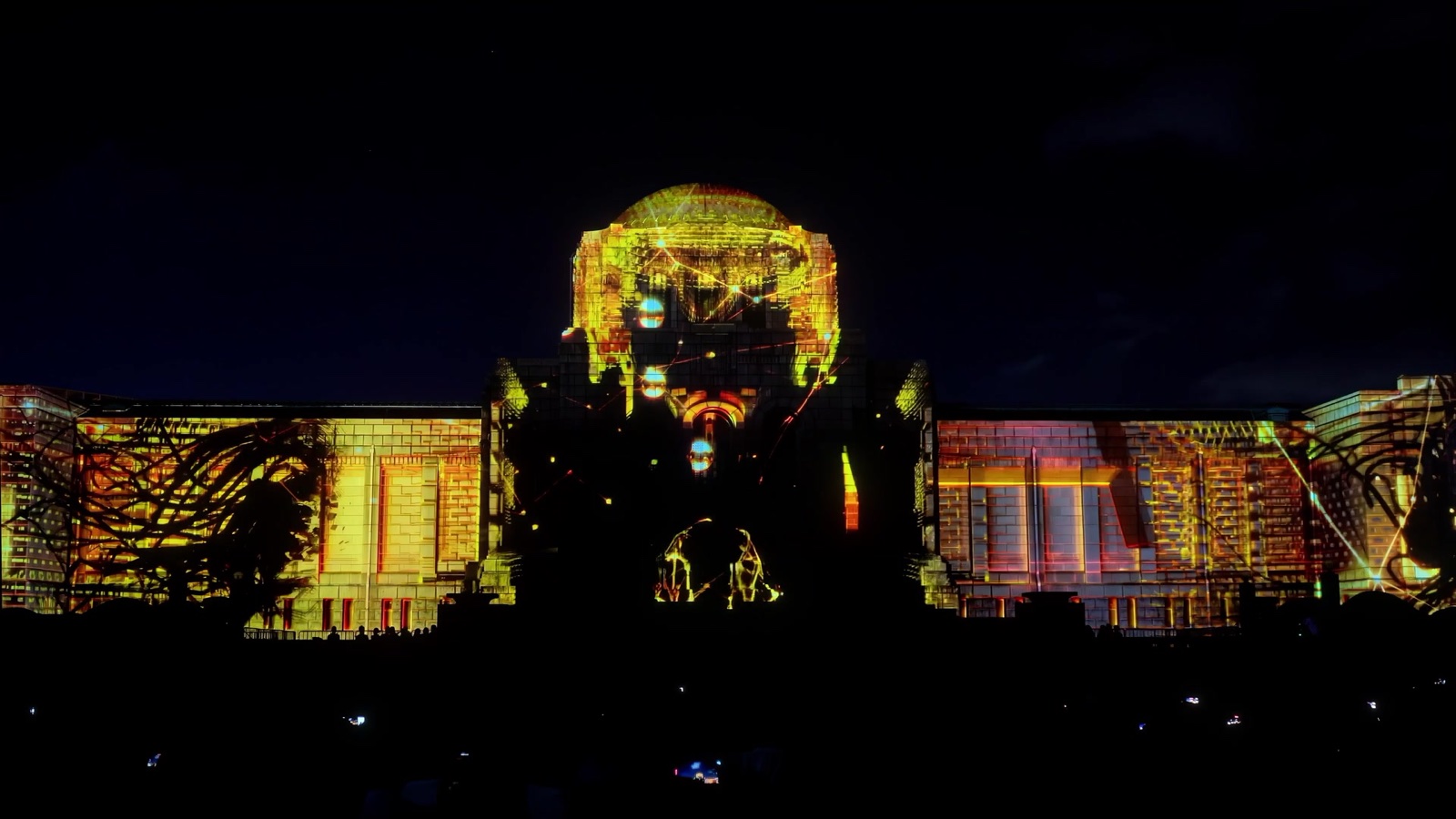 RE:SORB — the projection mapping on the façade at Tokyo 2023, view 1 of 2